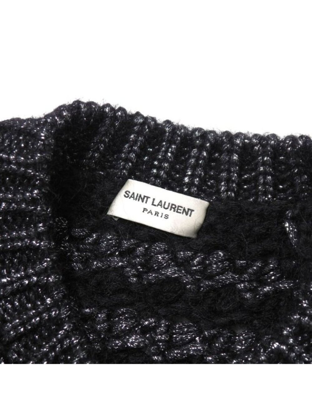 Saint Laurent Paris Sweater Size XS Knit Moheya Blend Alpaca All - Picture 5 of 9